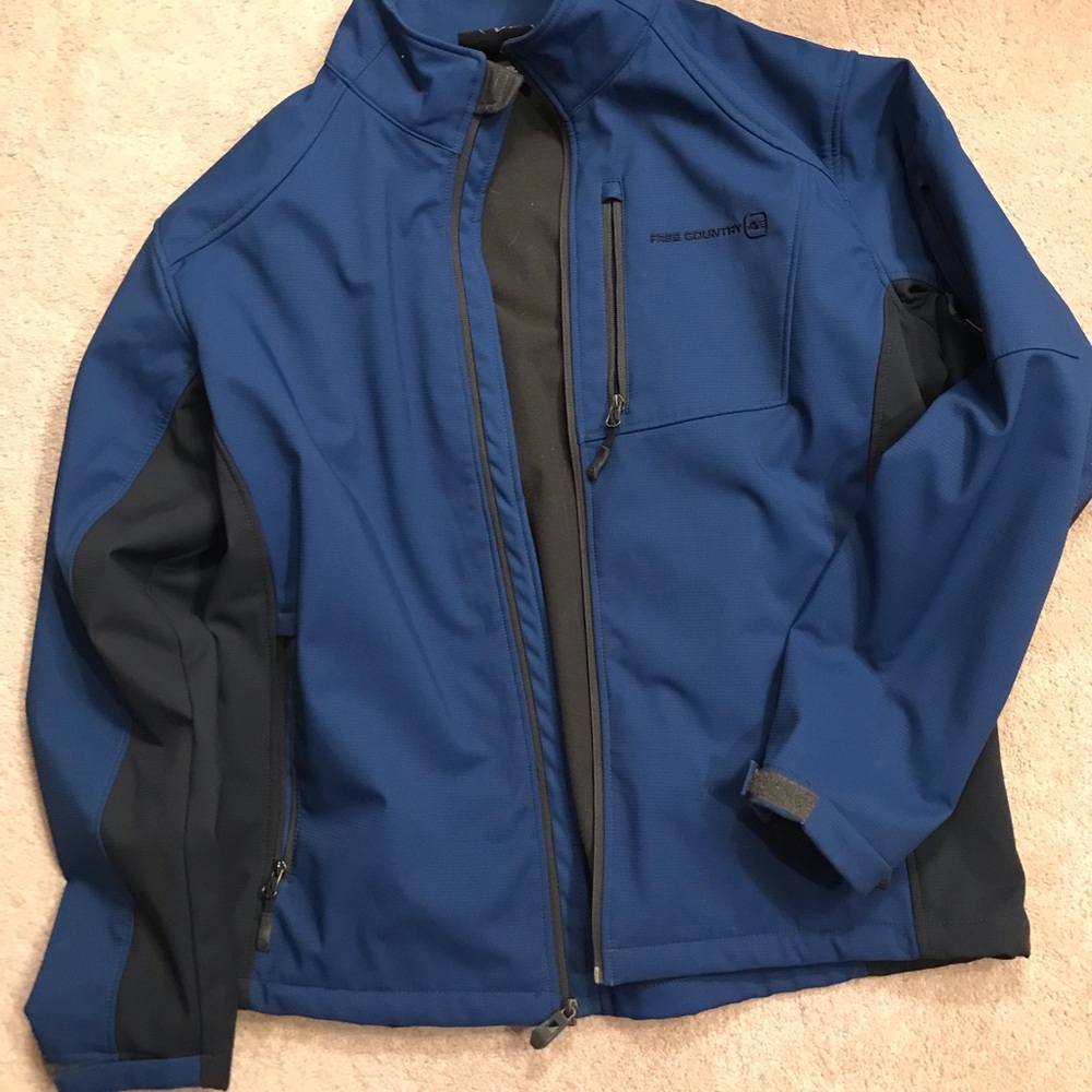 Free Country Men's Blue Softshell Jacket